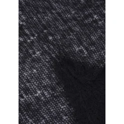 Sort Åben Strikket Bandana