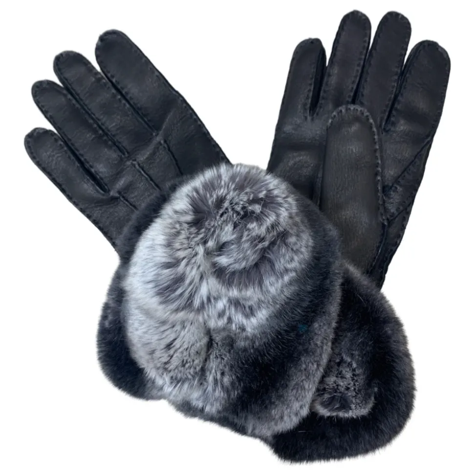 Sort Bjerg Hjortelæder Handske