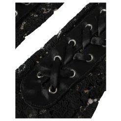 Sort Blonde Albuelængde Handsker