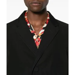 Sort Bomuldspoplin Frakke Knaplukning