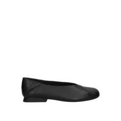 Sort Casual Læder Ballet Flats