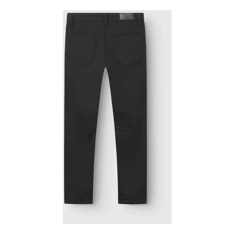 Sort Denim Slim Jeans med Super-Stretch