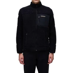 Sort Ekspedition Fleece Lynlås Jakke