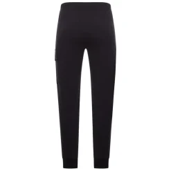 Sort elastisk talje bukser med CP linse detalje