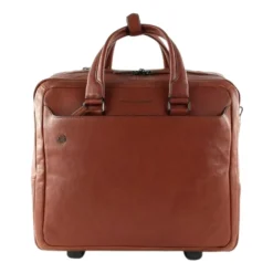 Sort firkantet computer-dokumentmappe med hjul