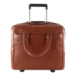 Sort firkantet computer-dokumentmappe med hjul