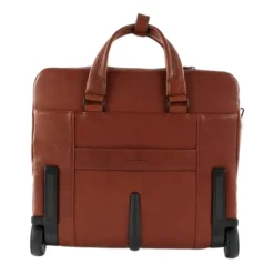 Sort firkantet computer-dokumentmappe med hjul