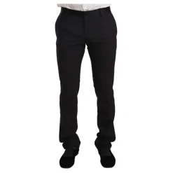 Sort Fløjl To-Delt Jakkesæt, Slim Fit