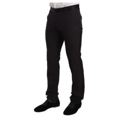 Sort Fløjl To-Delt Jakkesæt, Slim Fit