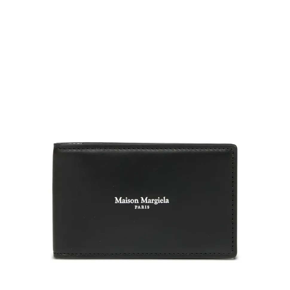 Sort Front Logo Kortholder Pung