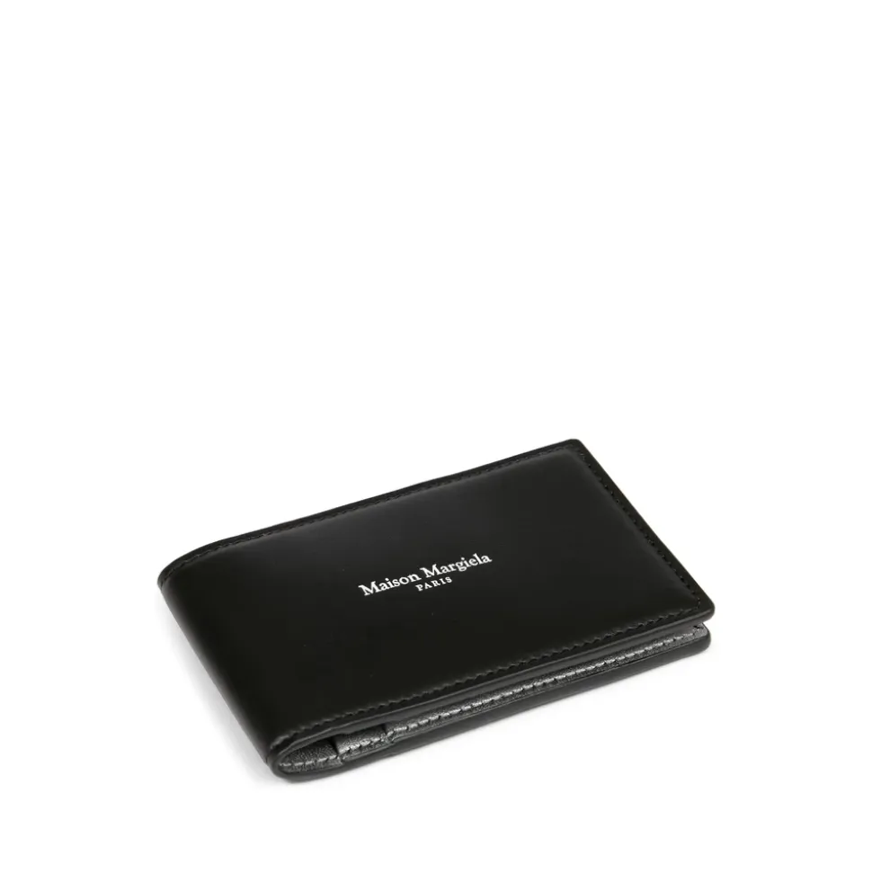 Sort Front Logo Kortholder Pung