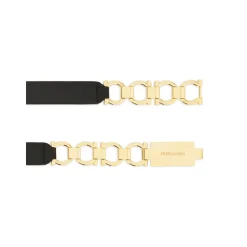 Sort guldfarvet kæde-bælte