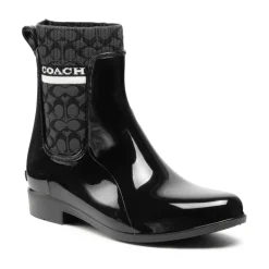 Sort Gummistøvle i Wellington-stil