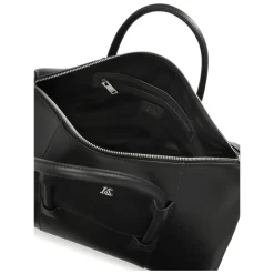 Sort hånd- og skuldertaske til rejse