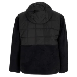 Sort Hybrid Hættetrøje med Sherpa Isolering