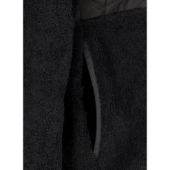 Sort Hybrid Hættetrøje med Sherpa Isolering