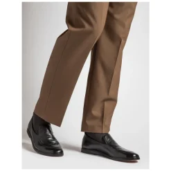 Sort Kalveskind Loafer Letvægtsstruktur