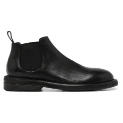Sort Kalveskind Slip-On Støvler
