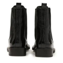 Sort krøllet-effekt tøfler.Dette produkt er stort i størrelsen.