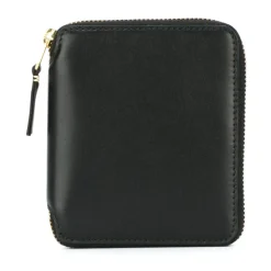 Sort Læder Lynlås Pung