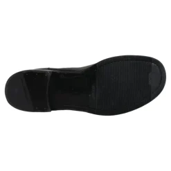 Sort læder midt kalv støvler sko