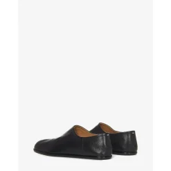 Sort Læder Split-Tå Loafers