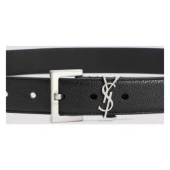Sort Læderbælte til Mænd