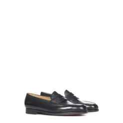 Sort Loafer Sko Elegant Stil