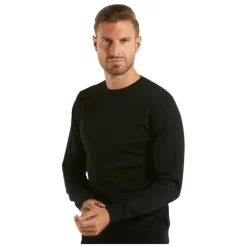 Sort Merinould Sweater Ribkant