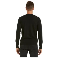 Sort Merinould Sweater Ribkant