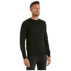 Sort Merinould Sweater Ribkant