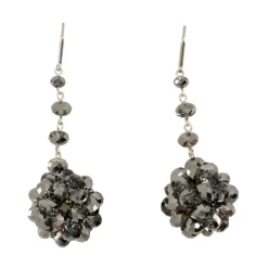 Sort Metal Vedhæng Øreringe Sæt