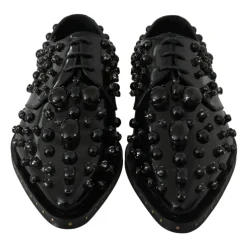 Sort Patentlæder Snøresko