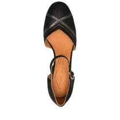 Sort Ruskind Ankelrem Blokhæl