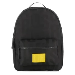 Sort rygsæk med gul accentlap