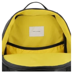 Sort rygsæk med gul accentlap