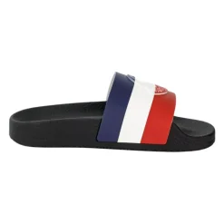 Sort sandaler med signaturlogo
