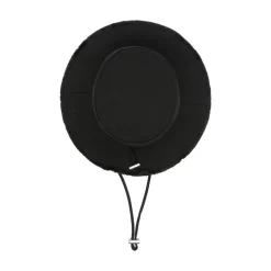 Sort Snørelukning Flad Krone Hat