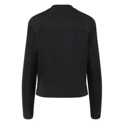 Sort Sweater med Asymmetrisk Bund