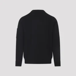 Sort Uld-Bomuld Sweater AW25