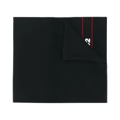 Sort Uldstrik Tørklæde