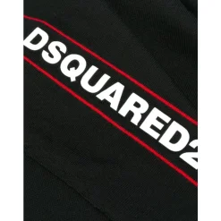 Sort Uldstrik Tørklæde