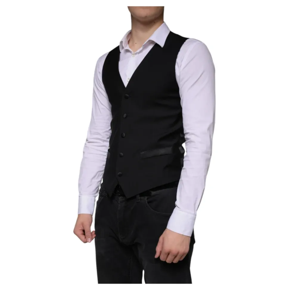 Sort uldvest kjole formel vest