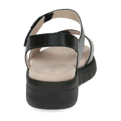 Sorte Afslappede Åbne Flade Sandaler