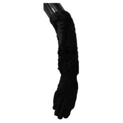Sorte albuelange handsker - Høj kvalitet