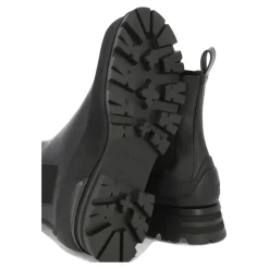 Sorte ankellæderstøvler til mænd