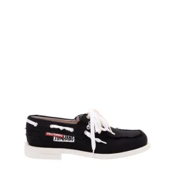 Sorte bådesko lærred