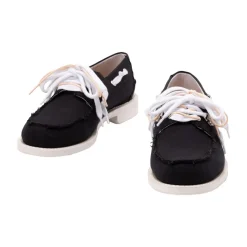 Sorte bådesko lærred