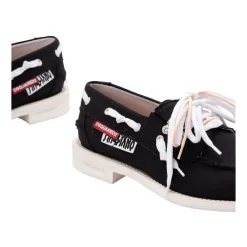 Sorte bådesko lærred