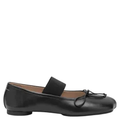 Sorte flade sko 100% fåreskind